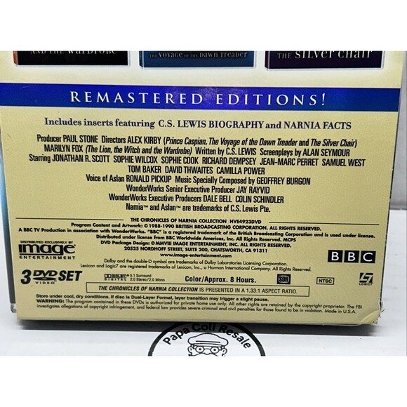 Chronicles of Narnia - Box Set (DVD, 2008, 3-Disc Set) - Picture 5 of 15